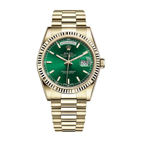 rolex day date president green dial|Rolex Day-Date green dial.